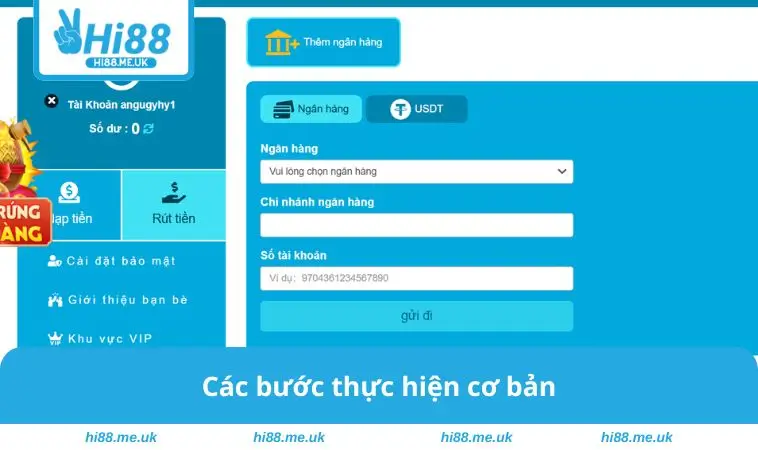 Các bước thực hiện cơ bản