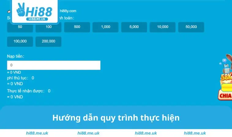 Hướng dẫn quy trình thực hiện