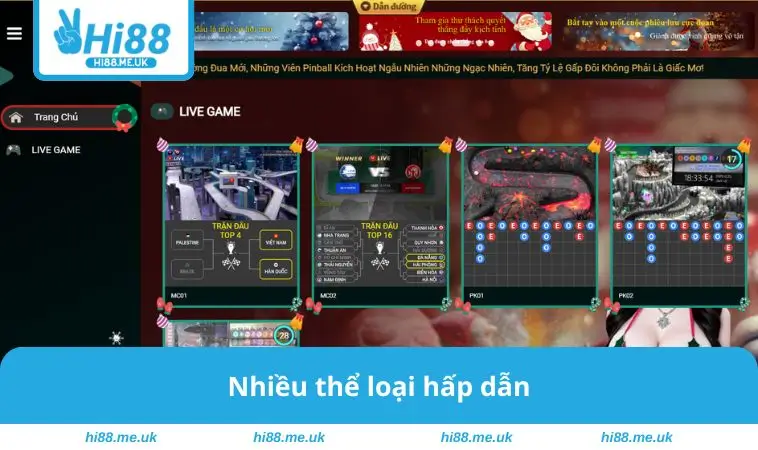 Nhiều thể loại hấp dẫn