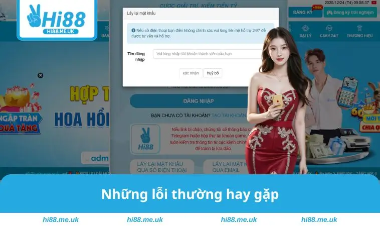 Những lỗi thường hay gặp