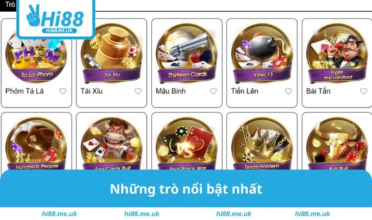 Những trò nổi bật nhất